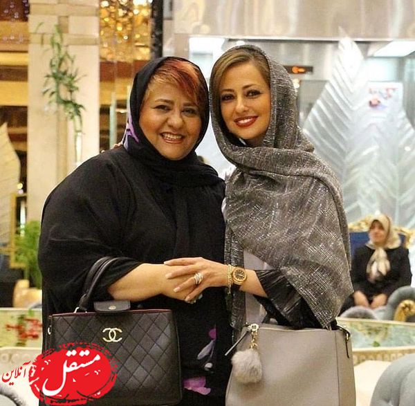 نفیسه روشن در کنار رابعه اسکویی