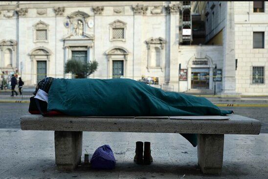 بی خانمان های شهر رم ایتالیا/ خبرگزاری فرانسه
