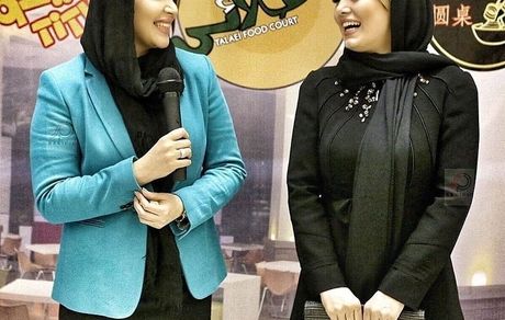 سحر قریشی و بازیگر معروف در یک فود کورت + عکس