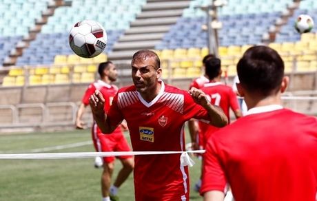 سیدجلال با پرسپولیس تمرین کرد