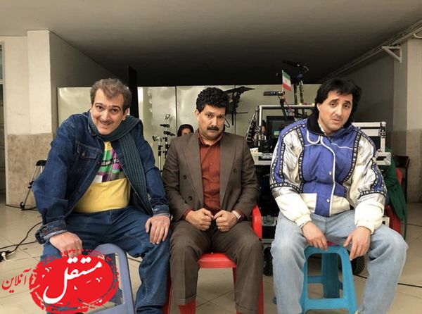 بیژن بنفشه خواه و حامد بهداد با گریمی متفاوت + عکس
