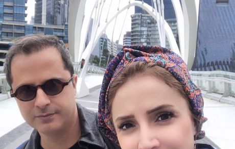 گشت و گذار خانم بازیگر و همسرش در سیدنی + عکس