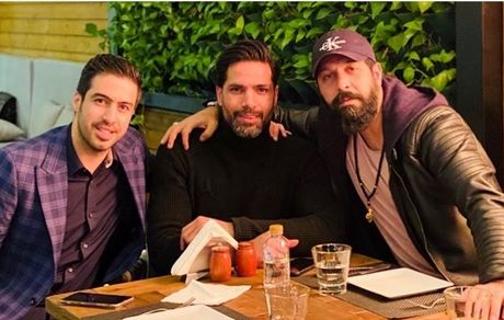 رستورا گردی کامران تفتی با فوتبالیستهای مشهور + عکس