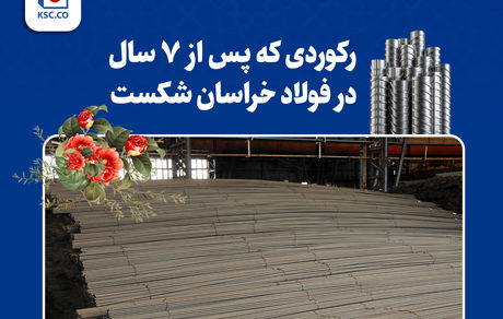 تداوم رکوردشکنی‌های فولاد خراسان در سال جهش تولید