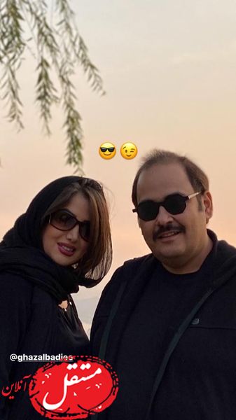 رضا داوودنژاد و هممسرش + عکس