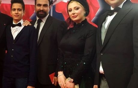 نیوشا ضیغمی و همسرش در مراسم + عکس