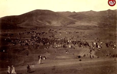 تصویری کمیاب از  «سیزده به‌در» در اطراف «سنندج» در دوران ناصرالدین شاه