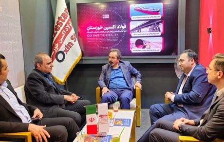 بازدید مدیرعامل هلدینگ صبا انرژی از غرفه فولاد اکسین خوزستان در پانزدهمین نمایشگاه معدن و صنایع معدنی ایران