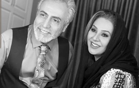 نسرین مقانلو و شوهرش در دل + عکس