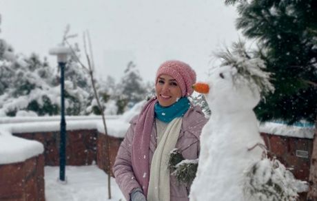 آدم برفی زیبای سوگل خانم + عکس