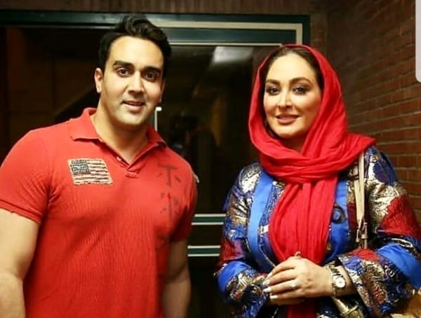 تیپ قرمز و آبی الهام حمیدی و پوریا پورسرخ + عکس