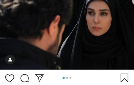 عکس با چادر خانم بازیگر 