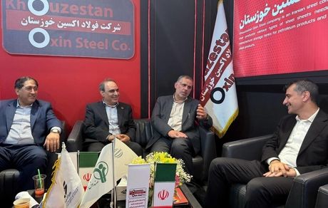 دیدار نماینده اهواز، مدیران صبا انرژی و گروه ملی فولاد با مدیرعامل فولاد اکسین