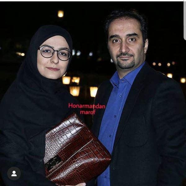 آقای مجری در کنار همسر مجری اش در فضای باز+ عکس