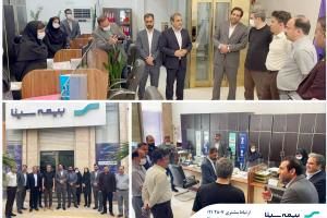 بازدید رئیس کل بیمه مرکزی از شعبه اهواز بیمه سینا