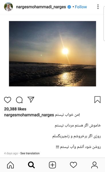 عکس هنری نرگس محمدی 