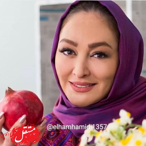 ژست شب یلدایی الهام حمیدی + عکس