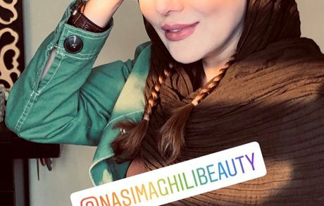 آرام جعفری با بافته های زیبا + عکس