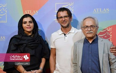 امین حیایی در اکران مردمی فیلم «جانان» + عکس