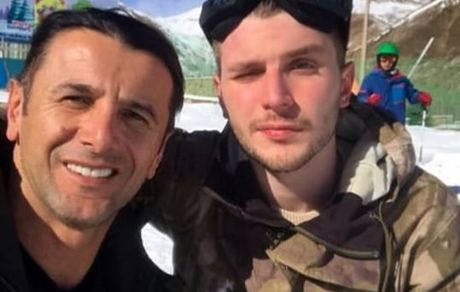 ورزش لاکچری امین حیایی و پسرش + عکس