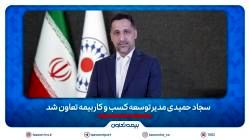 سجاد حمیدی مدیر توسعه کسب و کار بیمه تعاون شد