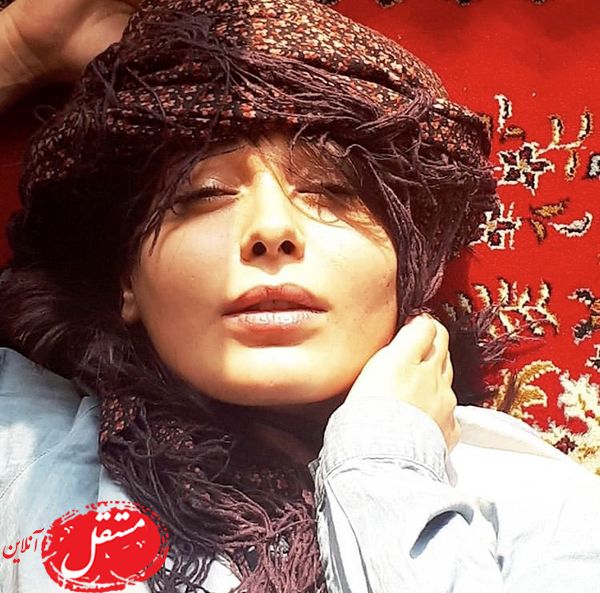 استراحت خانم بازیگر زیر نور خورشید + عکس