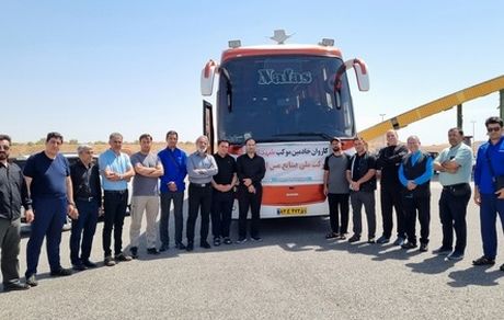 اعزام دومین گروه از خادمین موکب شهدای مس از مجتمع مس سونگون به مرز مهران