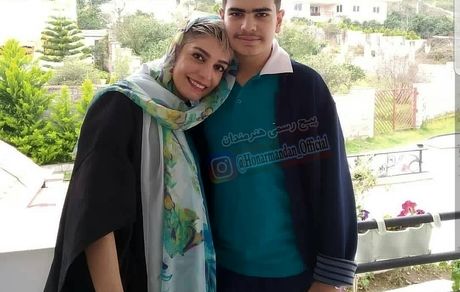 خانم بازیگر و برادرزاده اش در ویلا + عکس