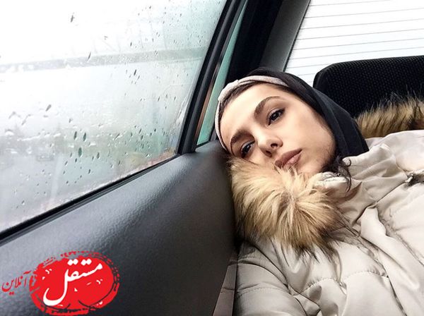 چهره خسته جوانه دلشاد در ماشین + عکس