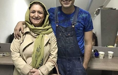 اشکان خطیبی و مادرش + عکس
