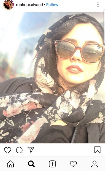 ماهور الوند با عینک بزرگش + عکس