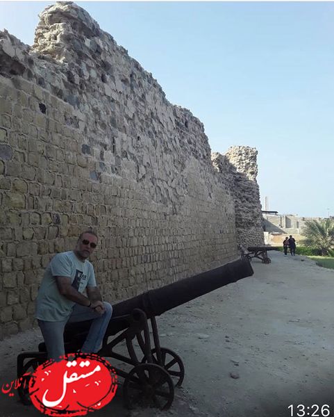 آقای بازیگر در میدان توپ + عکس