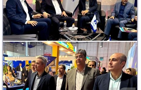 بازدید بهشتی‌نژاد از غرفه بیمه سرمد در نخستین نمایشگاه مشهد اینوکس-فاینکس