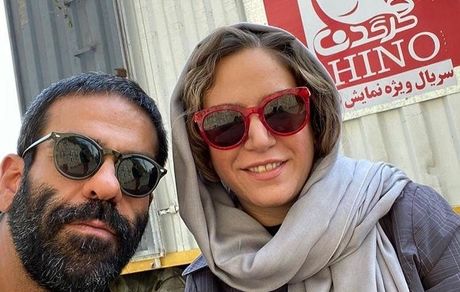 سلفی ستاره پسیانی با بازیگر کرگدن + عکس