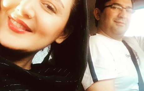 سلفی ماشینی شیلاخداداد و همسر دکترش + عکس