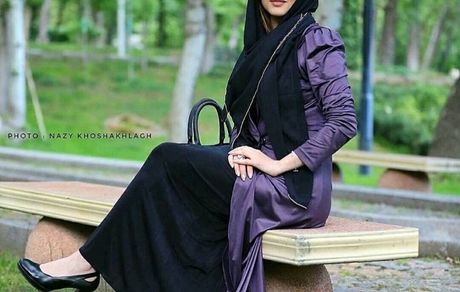 خانم بازیگر در پارک + عکس