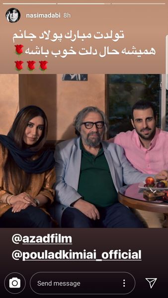  پولاد کیمیایی در کنار نسیم ادبی + عکس