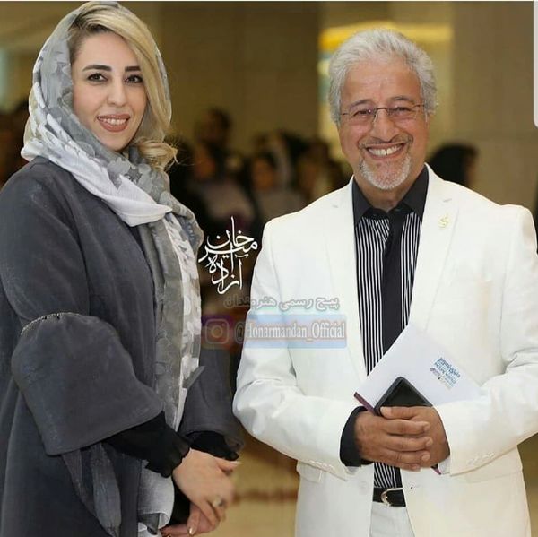 همسر جوان باباپنجعلی در جشن حافظ + عکس