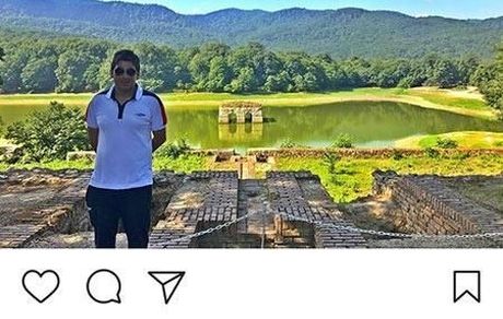 حمید گودرزی در کاخ معروف + عکس