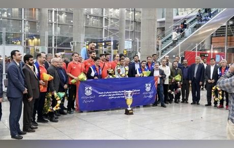 برگزاری مراسم استقبال از تیم والیبال نشسته مس شهر بابک