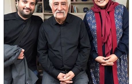 نرگس محمدی در کنار پدرشوهر + عکس