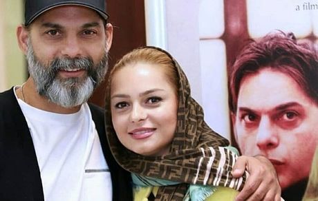 پیمان معادی در کنار همسرش + عکس