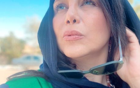 نگاه رو به آسمان خانم بازیگر + عکس