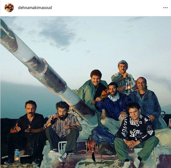 بازیگران اخراجی روی تانک