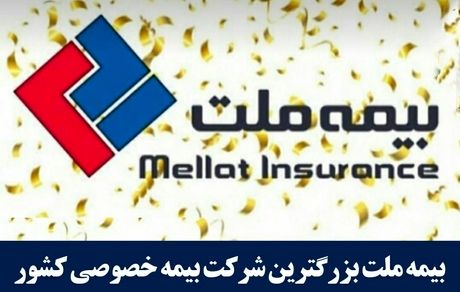 بیمه ملت بزرگترین شرکت بیمه خصوصی کشور