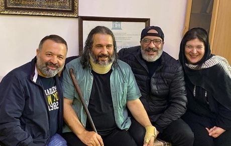 حضور بازیگران معروف در کنار عمو فردوس + عکس