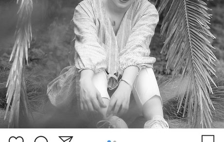 تفریح دیبا زاهدی میان نخل ها + عکس