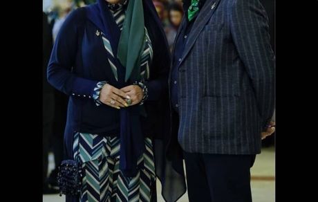 تبریک خانم بازیگر به همسر بازیگرش+ عکس