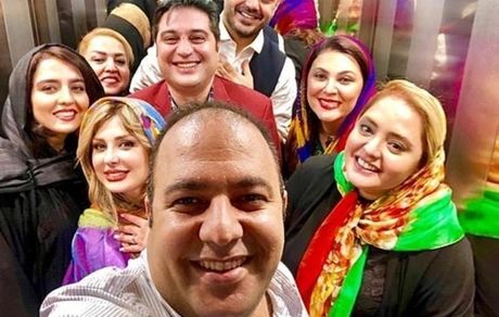 سلفی بازیگران معروف در آسانسور + عکس