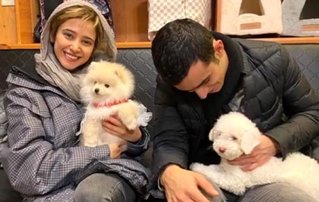 سگ های بانمک الناز حبیبی و علی شادمان + عکس